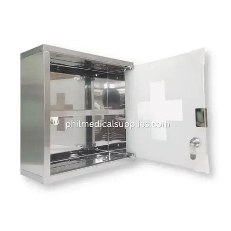 mc-125s stainless steel first aid cabinet|First Aid Cabinet Stainless, TOPCARE (Small).